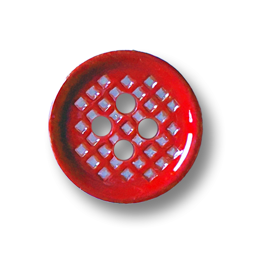 Hübsche rote, sportliche 4-Loch-Blusenknöpfe -Gittermuster