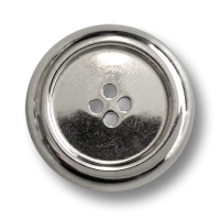 www.knopfparadies.de - 6491si - Leichte, wulstige, silberfarbene Blechknöpfe mit vier Löchern www.knopfparadies.de - 6491si - Leichte, wulstige, silberfarbene Blechknöpfe mit vier Löchern