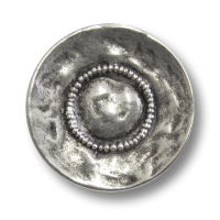 Metall Ösen Knopf in antiker Altsilber Optik mit Herz Metall Ösen Knopf in antiker Altsilber Optik mit Herz