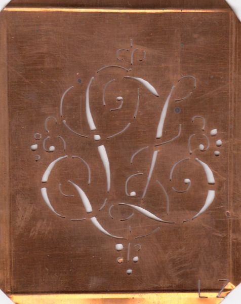 Monogrammschablone - LZ-sch-561