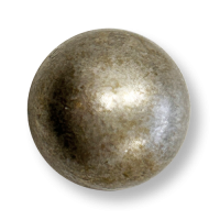 Matt silber-messingfarbene Metall Ösen Knöpfe in Halbkugel Form - Husaren Matt silber-messingfarbene Metall Ösen Knöpfe in Halbkugel Form - Husaren