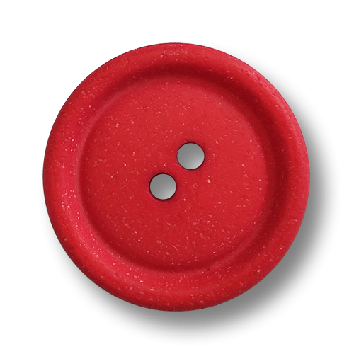 www.knopfparadies.de - 6503ro - Rot eingefärbte Zweilochknöpfe aus Kunststoff