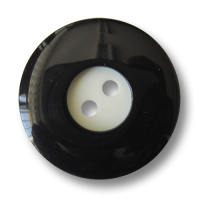 www.Knopfparadies.de - 4416sc - Edle schwarz weiße Zweiloch Kunststoffknöpfe www.Knopfparadies.de - 4416sc - Edle schwarz weiße Zweiloch Kunststoffknöpfe