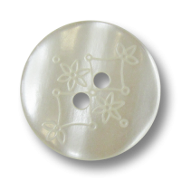 Nostalgischer Knopf in Perlmutt Optik m. Blumen Muster Nostalgischer Knopf in Perlmutt Optik m. Blumen Muster