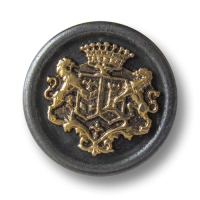 www.knopfparadies.de - 3135ei - Eisenfarbene Metallknöpfe mit altgoldfarbenem Motiv www.knopfparadies.de - 3135ei - Eisenfarbene Metallknöpfe mit altgoldfarbenem Motiv
