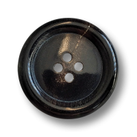 www.knopfparadies.de - 0796sb - Schwarz-braune Büffelhornknöpfe mit vier Knopflöchern www.knopfparadies.de - 0796sb - Schwarz-braune Büffelhornknöpfe mit vier Knopflöchern
