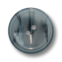 Schüsselförmiger blaugrau melierter Zweiloch Knopf Schüsselförmiger blaugrau melierter Zweiloch Knopf