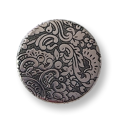 Knöpfe aus Metallblech mit beeindruckendem Blumenmuster- hochwertig & detailreich