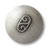www.Knopfparadies.de - 0790as - Älter wirkende altsilberfarbene Metallknöpfe mit Doppel Spirale www.Knopfparadies.de - 0790as - Älter wirkende altsilberfarbene Metallknöpfe mit Doppel Spirale