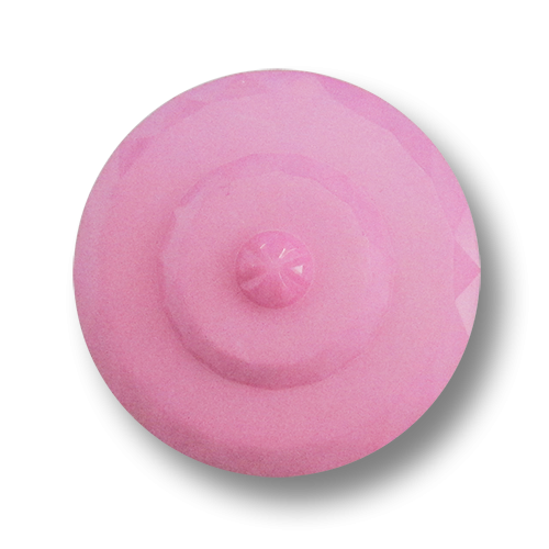 www.Knopfparadies.de - 5976pi - Traumhafte große Ösenknöpfe in Rosa aus Kunststoff 