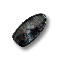 Hübsche dunkel graue Knebelknöpfe aus Kunststoff mit zwei Löchern mit Perlmutt-Optik Hübsche dunkel graue Knebelknöpfe aus Kunststoff mit zwei Löchern mit Perlmutt-Optik