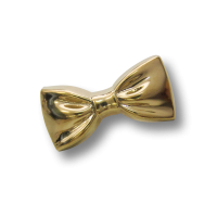 Niedlicher goldfarbener Ösen Kunststoff Knopf wie Schleife Niedlicher goldfarbener Ösen Kunststoff Knopf wie Schleife