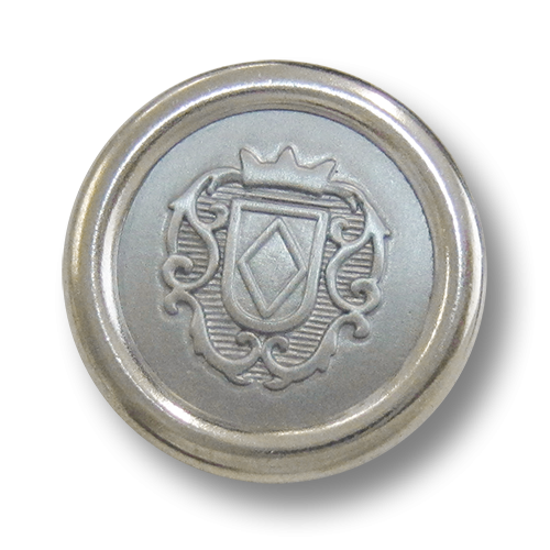 Exquisiter Wappen Knopf aus Metall z.B. für Blazer
