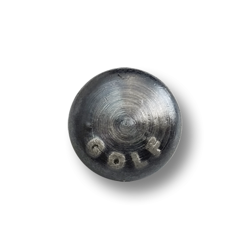 www.knopfparadies.de - 6729ei - Kleine, dunkel alteisenfarbene Metallknöpfe - günstigere B-WARE!