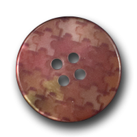 Interessanter Puzzle-Knopf in Herbstfarben Interessanter Puzzle-Knopf in Herbstfarben