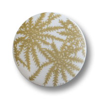 www.knopfparadies.de - 6139wg - Weiß-goldfarbene Kunststoffknöpfe mit Palmenmuster www.knopfparadies.de - 6139wg - Weiß-goldfarbene Kunststoffknöpfe mit Palmenmuster