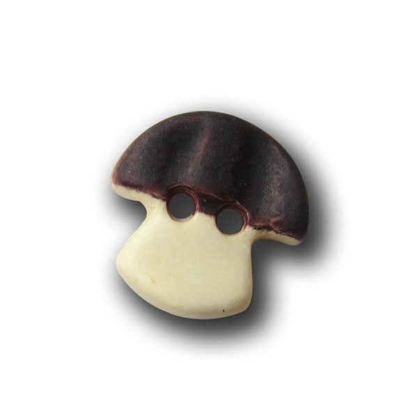 Süßer kleiner Kinder oder Trachten Knopf in Pilz Form