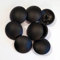 RESTPOSTEN: 8 schwarze stark gewlbte Kunststoffknöpfe - Ø: ca. 28mm RESTPOSTEN: 8 schwarze stark gewlbte Kunststoffknöpfe - Ø: ca. 28mm
