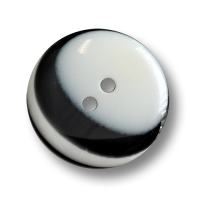www.knopfparadies.de - 6880ws - Schwarz-weiß gemusterte Kunststoffknöpfe mit zwei Knopflöchern www.knopfparadies.de - 6880ws - Schwarz-weiß gemusterte Kunststoffknöpfe mit zwei Knopflöchern