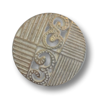 Messingfarbene Metall Knöpfe, leicht gekalkt wirkend mit nostalgischem Design Messingfarbene Metall Knöpfe, leicht gekalkt wirkend mit nostalgischem Design