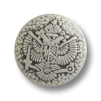 www.Knopfparadies.de - 0858as - Authentische Ösenknöpfe aus Metall mit Adlermotiv in Altsilber www.Knopfparadies.de - 0858as - Authentische Ösenknöpfe aus Metall mit Adlermotiv in Altsilber