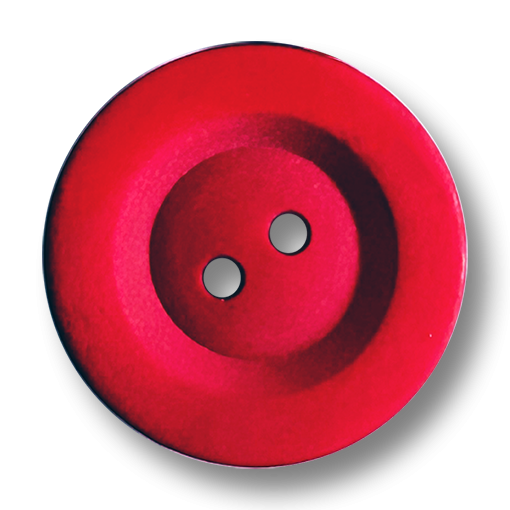 www.knopfparadies.de - 5407ro - rote 2-Loch-Knöpfe aus Kunststoff mit matter Oberfläche