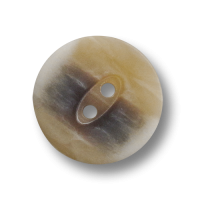 Außergewöhnlicher Zweilochknopf in Hornoptik Außergewöhnlicher Zweilochknopf in Hornoptik