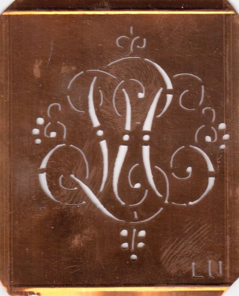 Monogrammschablone - LU-sch-561