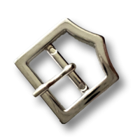 Hübsche kleine, glänzend silberfarbene Gürtelschnalle mit Dorn Hübsche kleine, glänzend silberfarbene Gürtelschnalle mit Dorn