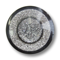 www.Knopfparadies.de - 4414gl - Schillernde Glitzerknöpfe aus Kunststoff in Schwarz & Silber www.Knopfparadies.de - 4414gl - Schillernde Glitzerknöpfe aus Kunststoff in Schwarz & Silber