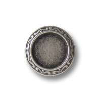 Günstigere kleine altsilberfarbene Metall Ösen Knöpfe / B-WARE Günstigere kleine altsilberfarbene Metall Ösen Knöpfe / B-WARE