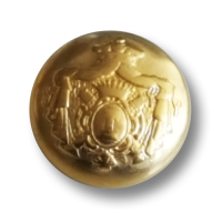Goldfarbene Blazerknöpfe aus Metall mit attraktivem Wappen Motiv Goldfarbene Blazerknöpfe aus Metall mit attraktivem Wappen Motiv