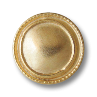 Goldfarbener Metall Knopf in unrunder Form mit Öse wie handgemacht Goldfarbener Metall Knopf in unrunder Form mit Öse wie handgemacht