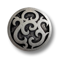 www.knopfparadies.de - 6365as - Altsilberfarbene Metallknöpfe mit flachem Rankenmuster www.knopfparadies.de - 6365as - Altsilberfarbene Metallknöpfe mit flachem Rankenmuster