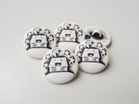 Vorschau: Hübsche schwarz-weiße Kinderknöpfe Vorschau: Hübsche schwarz-weiße Kinderknöpfe