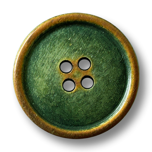 www.knopfparadies.de - d455gb - außergewöhnliche Vintage Knöpfe in Grün und Braun mit antiker Trachtenoptik