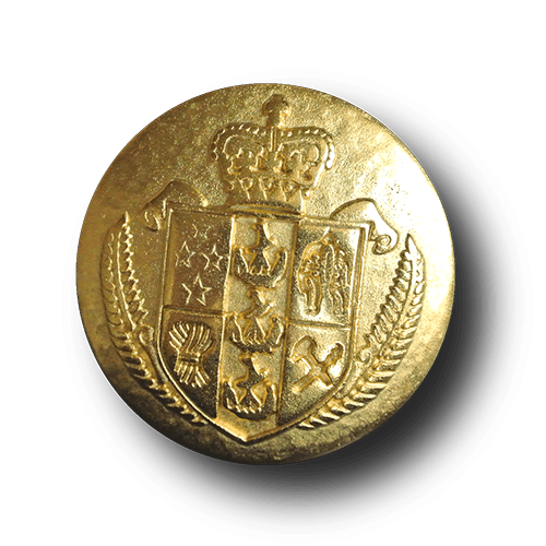 Klassische goldfarbene Wappenknöpfe