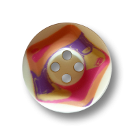 Hübsche 4-Loch-Knöpfe, weiß, mit buntem Stern-Motiv Hübsche 4-Loch-Knöpfe, weiß, mit buntem Stern-Motiv