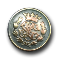Knöpfe mit Monogramm und Krone Knöpfe mit Monogramm und Krone