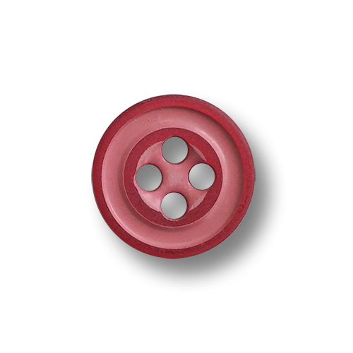 www.knopfparadies.de - 6732ro - Rote-rosa Blusenknöpfe aus Kunststoff mit vier Knopflöcher