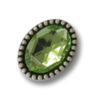 www.knopfparadies.de - 1697gr - Ovale, funkelnde Metallknöpfe mit Glitzerstein in hellgrün www.knopfparadies.de - 1697gr - Ovale, funkelnde Metallknöpfe mit Glitzerstein in hellgrün