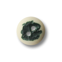 Hübscher Zweiloch Trachten Kunststoff Knopf mit Farbakzent Hübscher Zweiloch Trachten Kunststoff Knopf mit Farbakzent