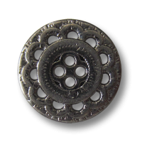 www.Knopfparadies.de - 5843ch - Hübsche Metallknöpfe mit Blumen Muster Durchbruch www.Knopfparadies.de - 5843ch - Hübsche Metallknöpfe mit Blumen Muster Durchbruch