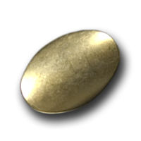 Matt goldfarbene ovale Metallknöpfe Matt goldfarbene ovale Metallknöpfe