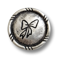 www.knopfparadies.de - 3934as - Altsilberfarbene Metallknöpfe mit Schleifenmotiv www.knopfparadies.de - 3934as - Altsilberfarbene Metallknöpfe mit Schleifenmotiv