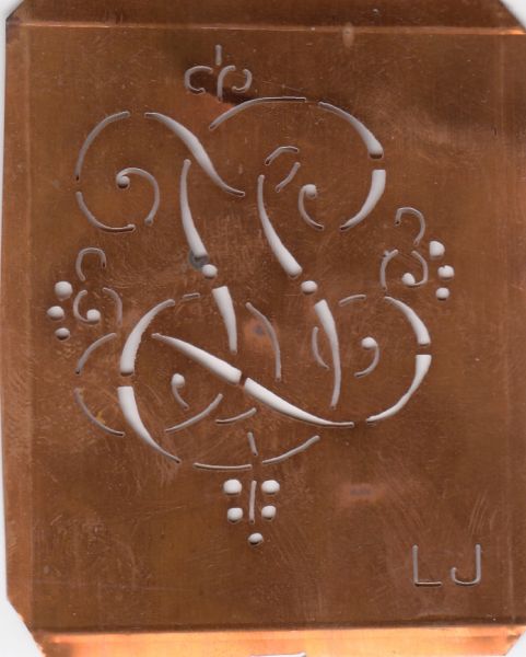 Monogrammschablone - LJ-sch-561