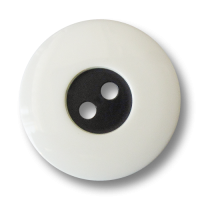 www.Knopfparadies.de - 4416ws - Edle weiß schwarze Zweiloch Kunststoffknöpfe www.Knopfparadies.de - 4416ws - Edle weiß schwarze Zweiloch Kunststoffknöpfe