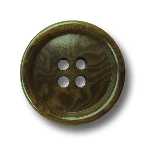 Klassische grüne Vierloch Knopf aus Steinnuss