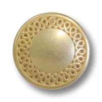 Matt goldfb. Metallknopf mit elegantem Relief Zierband Matt goldfb. Metallknopf mit elegantem Relief Zierband