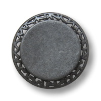 www.Knopfparadies.de - 0446ei - Eindrucksvolle Ösenknöpfe aus Metall mit Durchbruch in Eisen www.Knopfparadies.de - 0446ei - Eindrucksvolle Ösenknöpfe aus Metall mit Durchbruch in Eisen